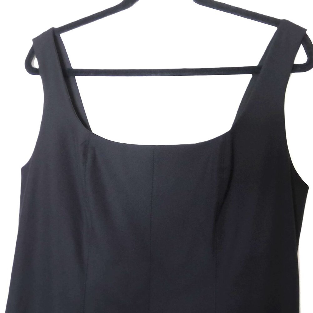 NWT Christian Lacroix Black Dress Sleeveless Midi Evening Stretch Scoop Neck L - Picture 4 of 11